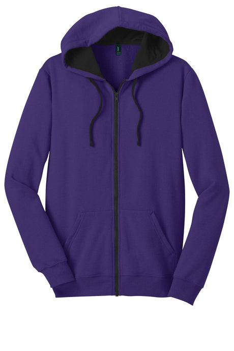 District The Concert Fleece Full-Zip Hoodie. DT800 District