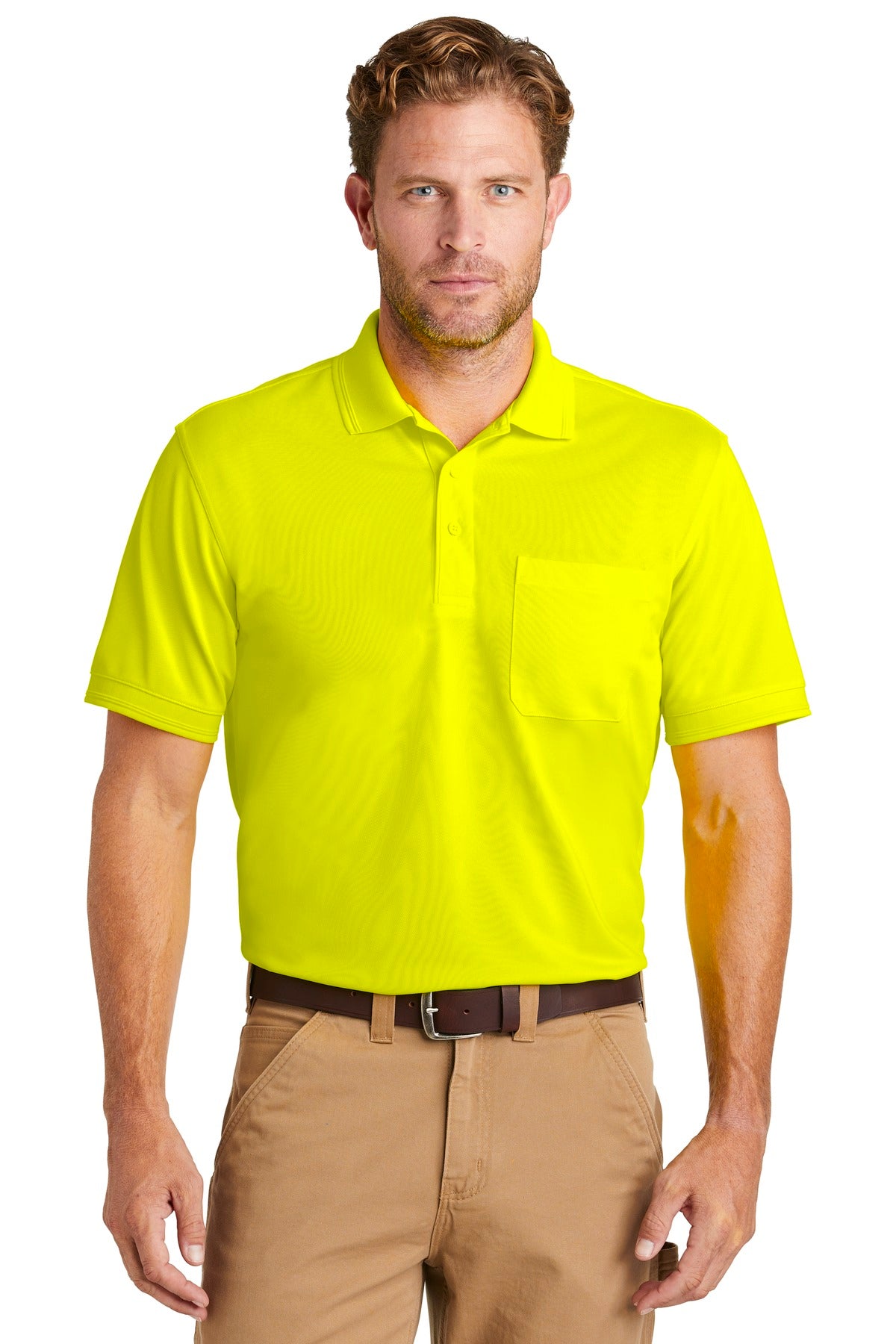 CornerStone Men's Industrial Snag-Proof Pique Pocket Polo. CS4020P CornerStone