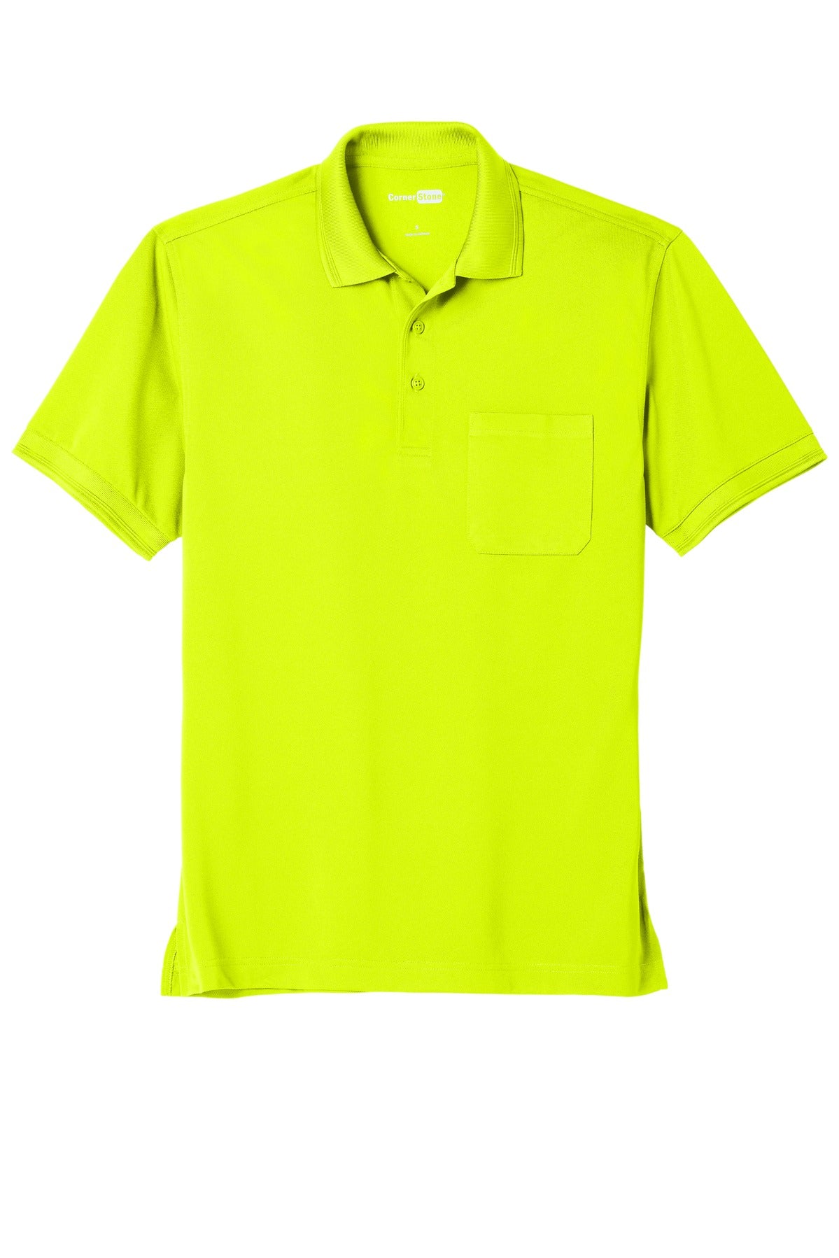 CornerStone Men's Industrial Snag-Proof Pique Pocket Polo. CS4020P CornerStone