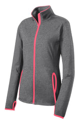 Sport-Tek Women's Sport-Wick Stretch Contrast Full-Zip Jacket