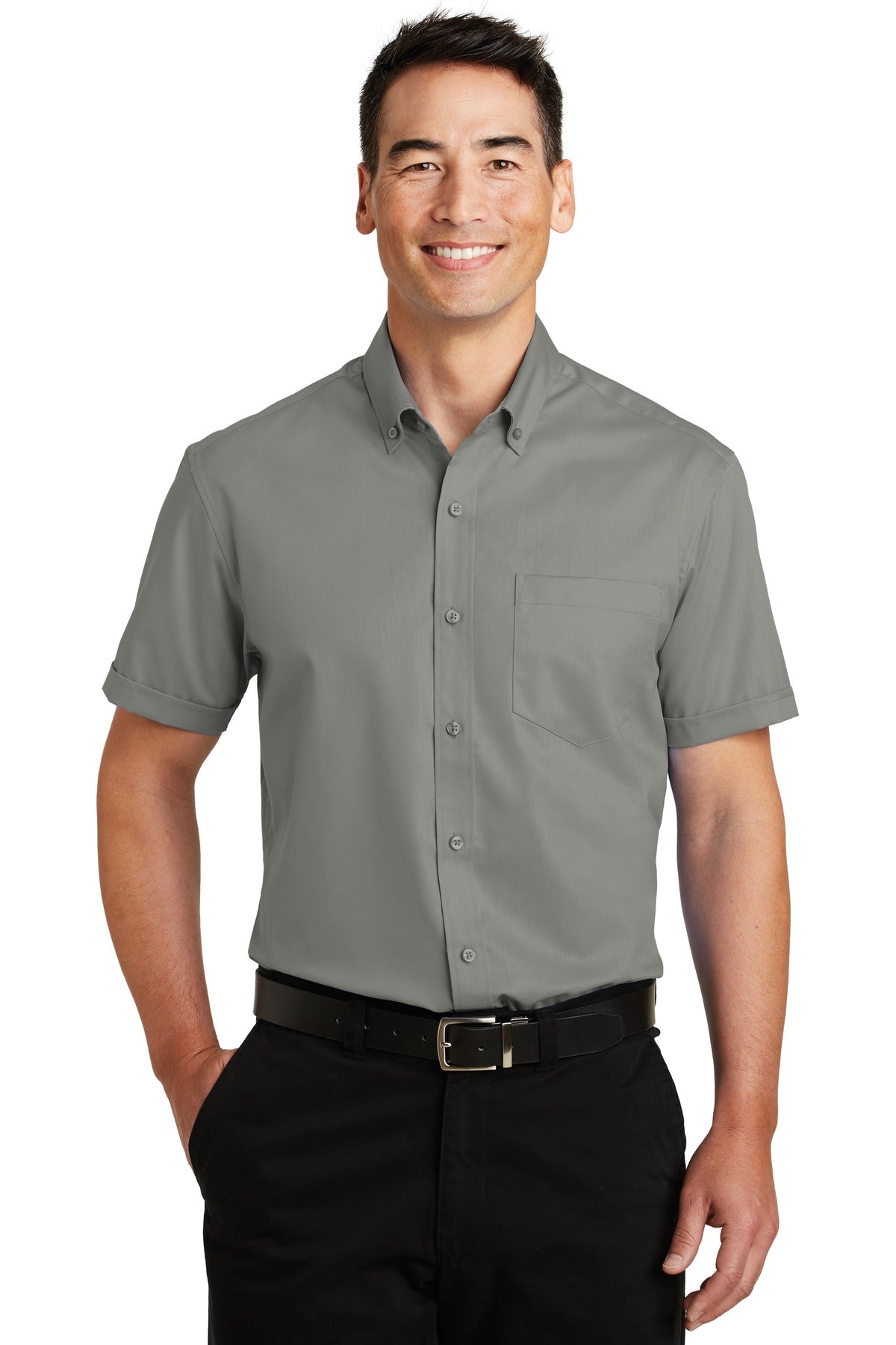 Port Authority Men's Short Sleeve SuperPro Twill Shirt. S664