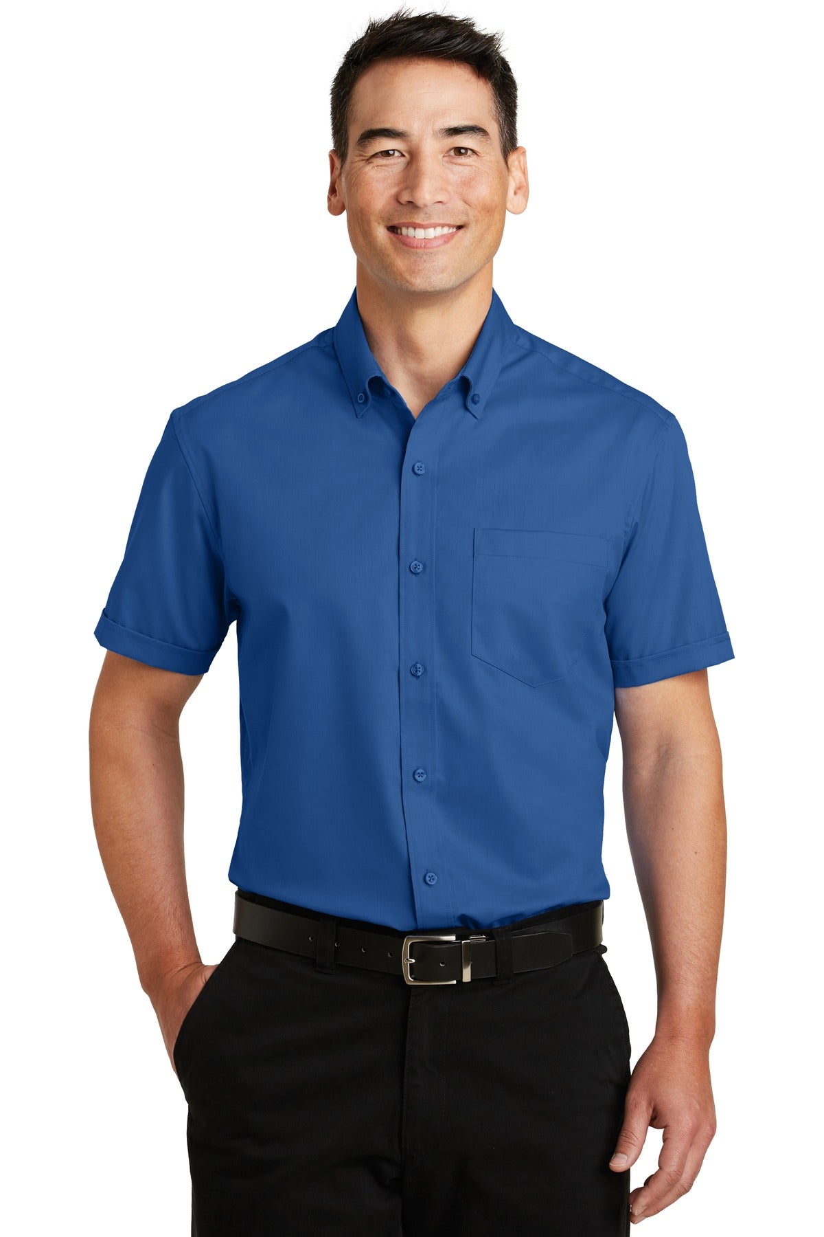 Port Authority Men's Short Sleeve SuperPro Twill Shirt. S664