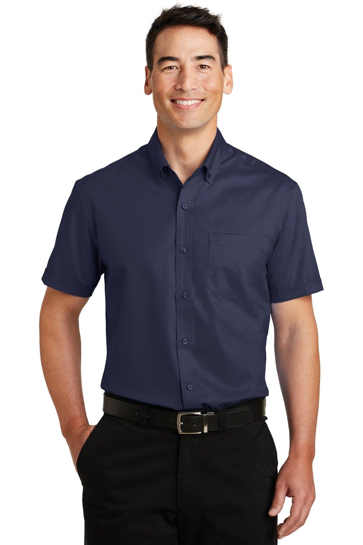 Port Authority Men's Short Sleeve SuperPro Twill Shirt. S664