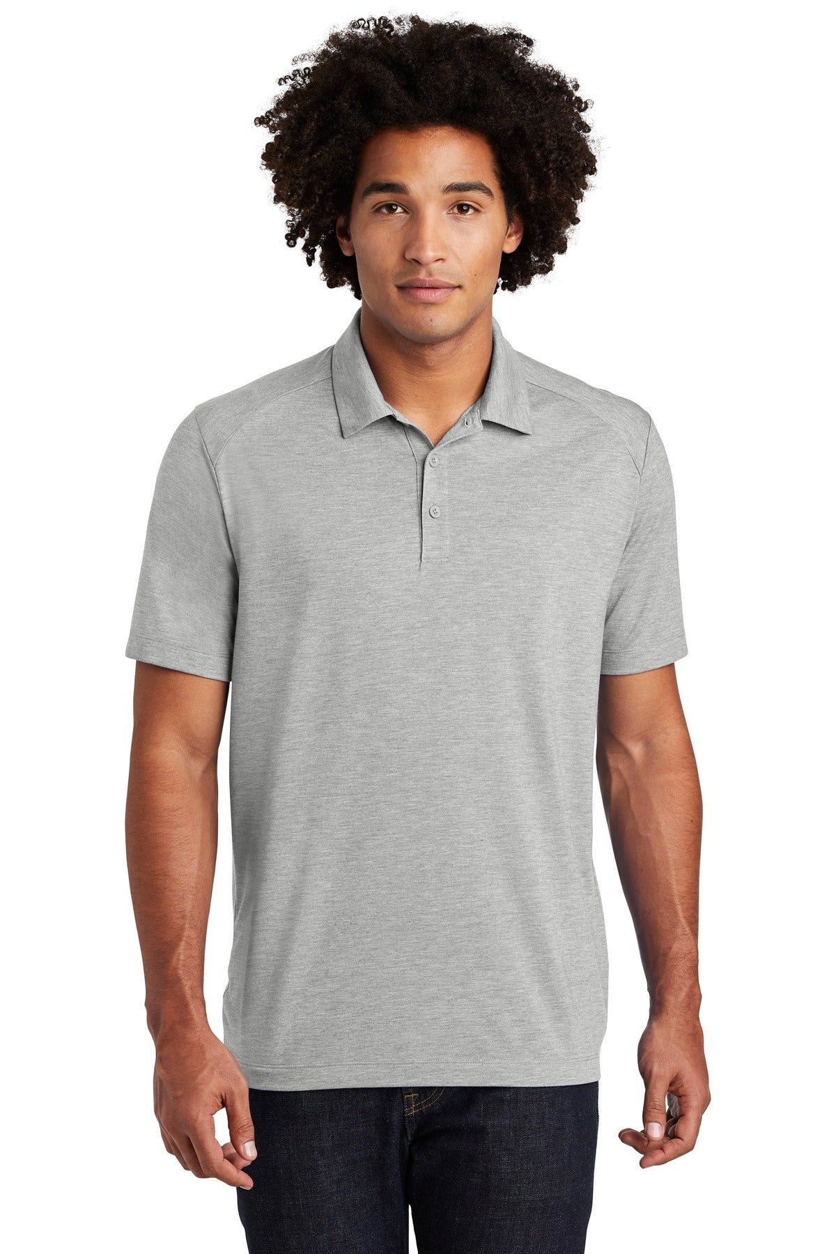 Sport-Tek Men's PosiCharge Tri-Blend Wicking Polo