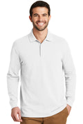 Port Authority Men's EZCotton Long Sleeve Polo. K8000LS