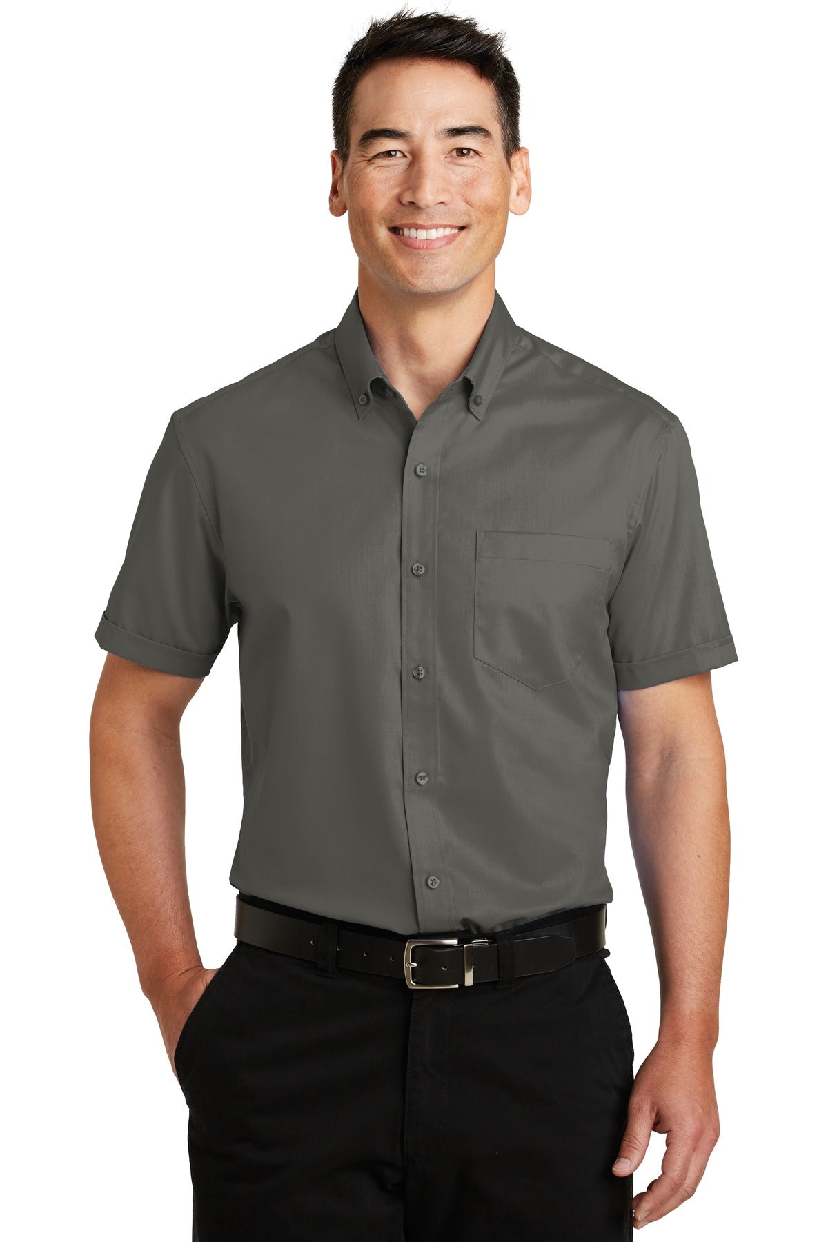 Port Authority Men's Short Sleeve SuperPro Twill Shirt. S664