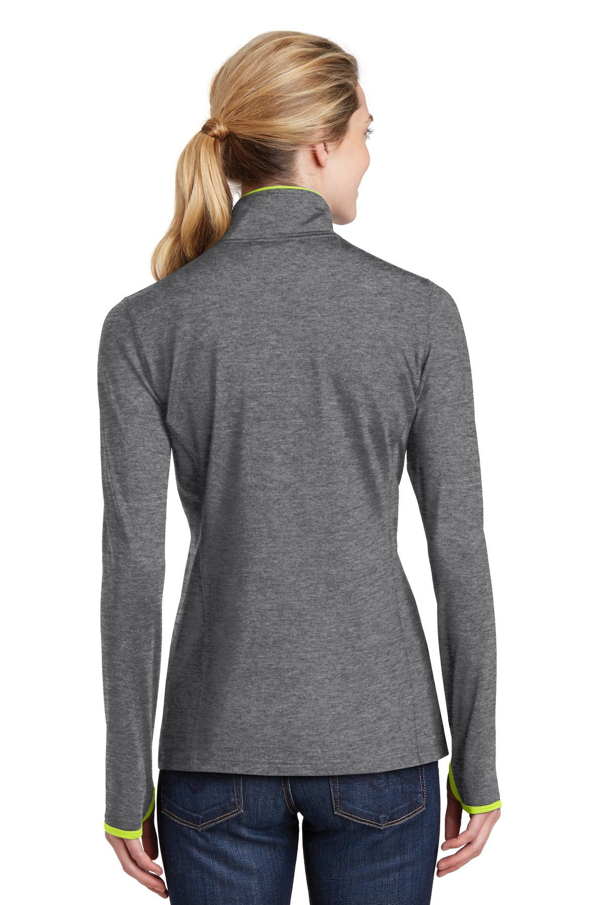 Sport-Tek Women's Sport-Wick Stretch Contrast Full-Zip Jacket