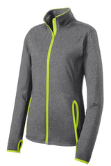 Sport-Tek Women's Sport-Wick Stretch Contrast Full-Zip Jacket
