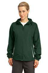 Sport-Tek Women's Colorblock Hooded Raglan Jacket