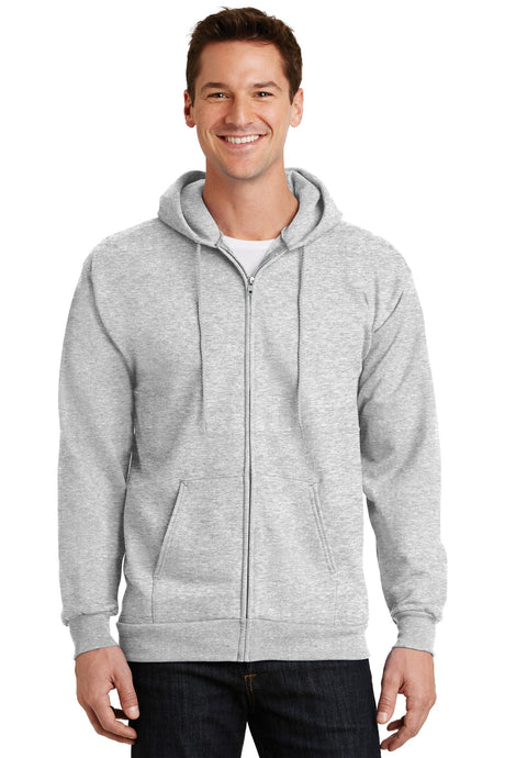 Port & Company - Men's Essential Fleece Full-Zip Hooded Sweatshirt Port & Company