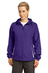 Sport-Tek Women's Colorblock Hooded Raglan Jacket
