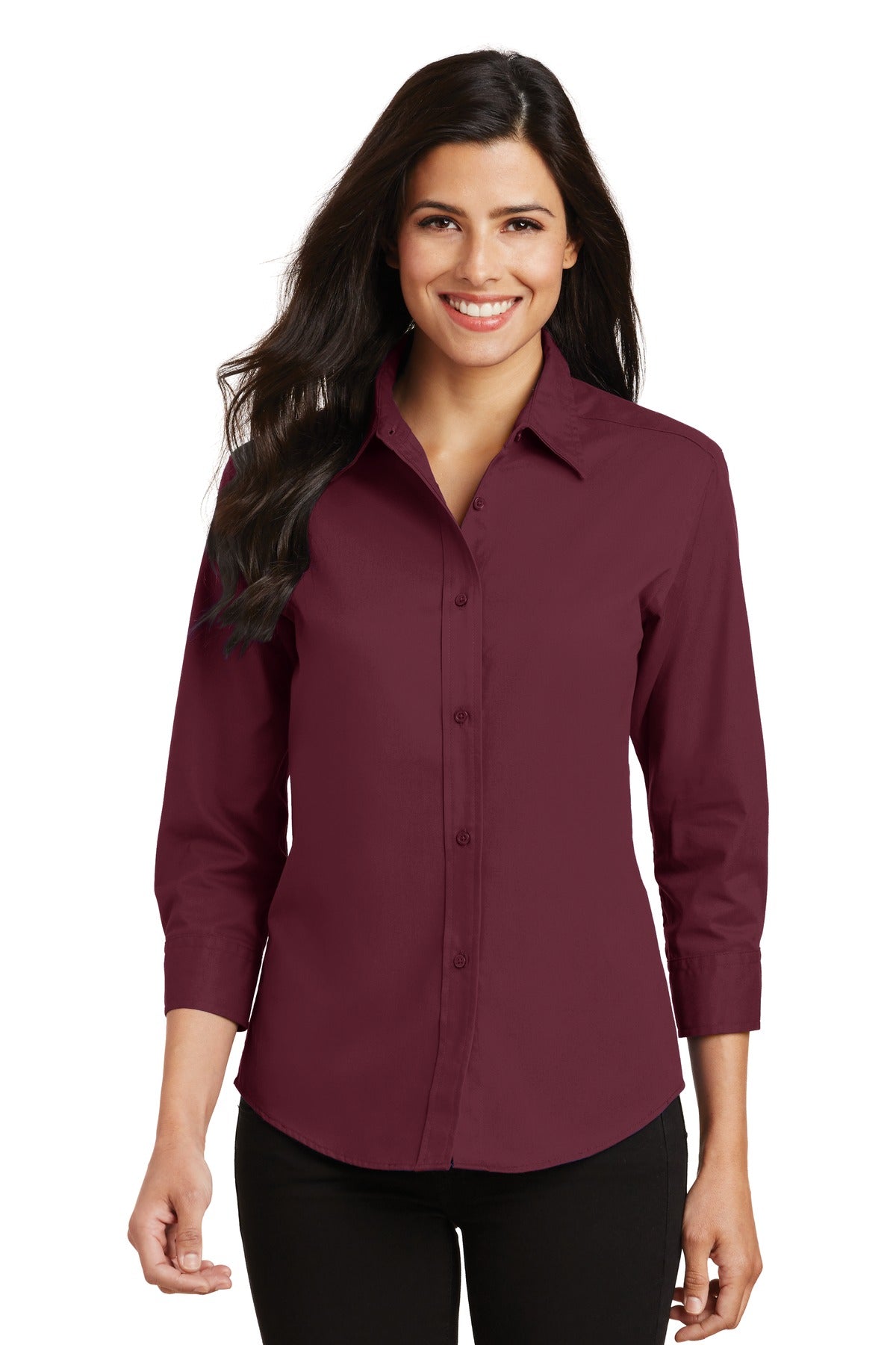 Port Authority Ladies 3/4-Sleeve Easy Care Shirt. L612