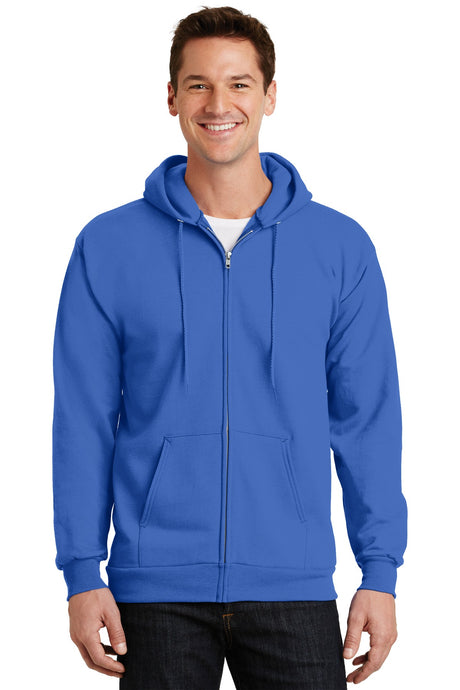 Port & Company - Men's Essential Fleece Full-Zip Hooded Sweatshirt Port & Company
