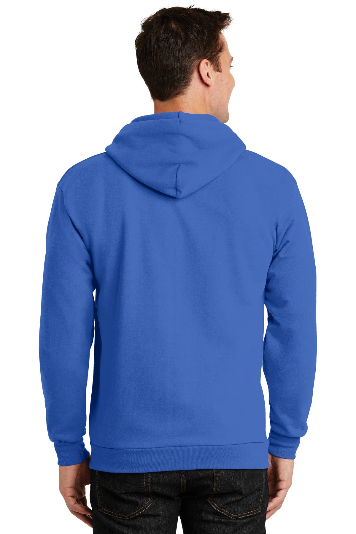 Port & Company - Men's Essential Fleece Full-Zip Hooded Sweatshirt Port & Company