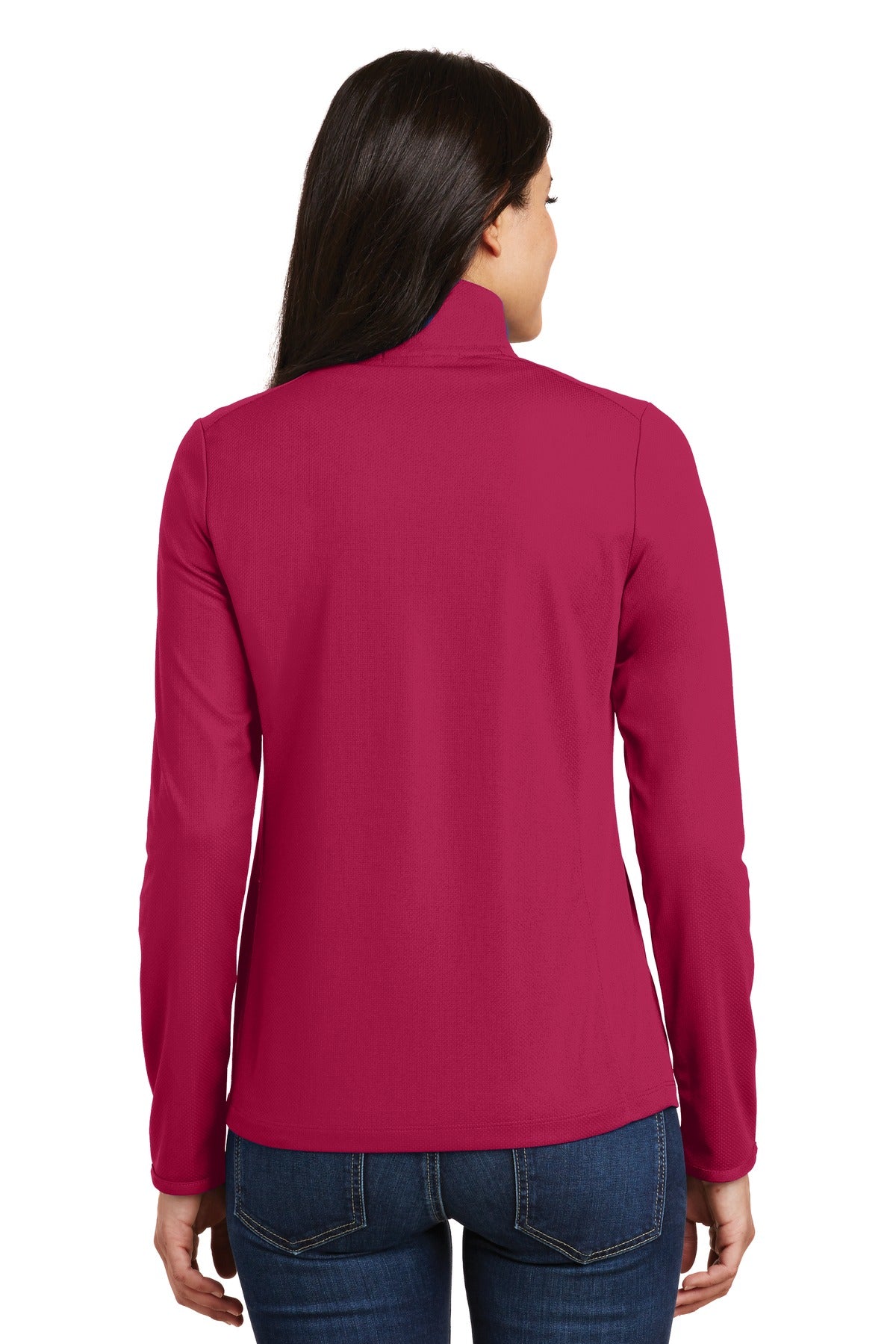 Port Authority Women's Pinpoint Mesh 1/2-Zip . L806