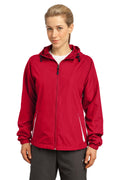 Sport-Tek Women's Colorblock Hooded Raglan Jacket