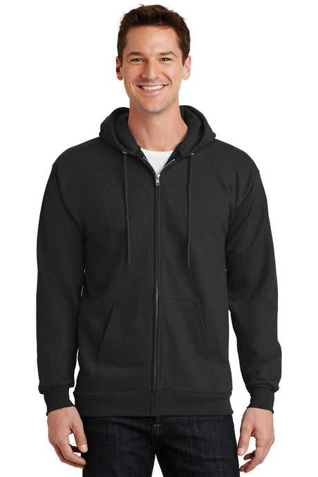Port & Company - Men's Essential Fleece Full-Zip Hooded Sweatshirt Port & Company