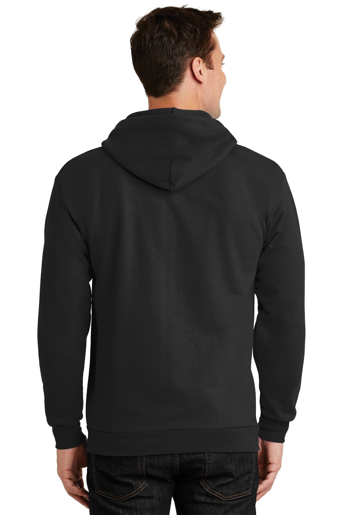 Port & Company - Men's Essential Fleece Full-Zip Hooded Sweatshirt Port & Company