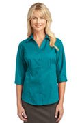 Port Authority Ladies 3/4-Sleeve Blouse. L6290