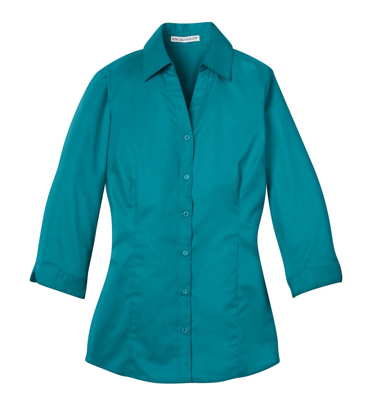 Port Authority Ladies 3/4-Sleeve Blouse. L6290