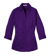Port Authority Ladies 3/4-Sleeve Blouse. L6290