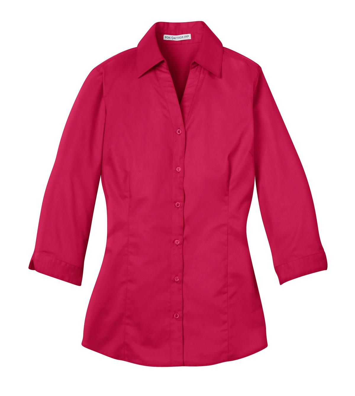 Port Authority Ladies 3/4-Sleeve Blouse. L6290