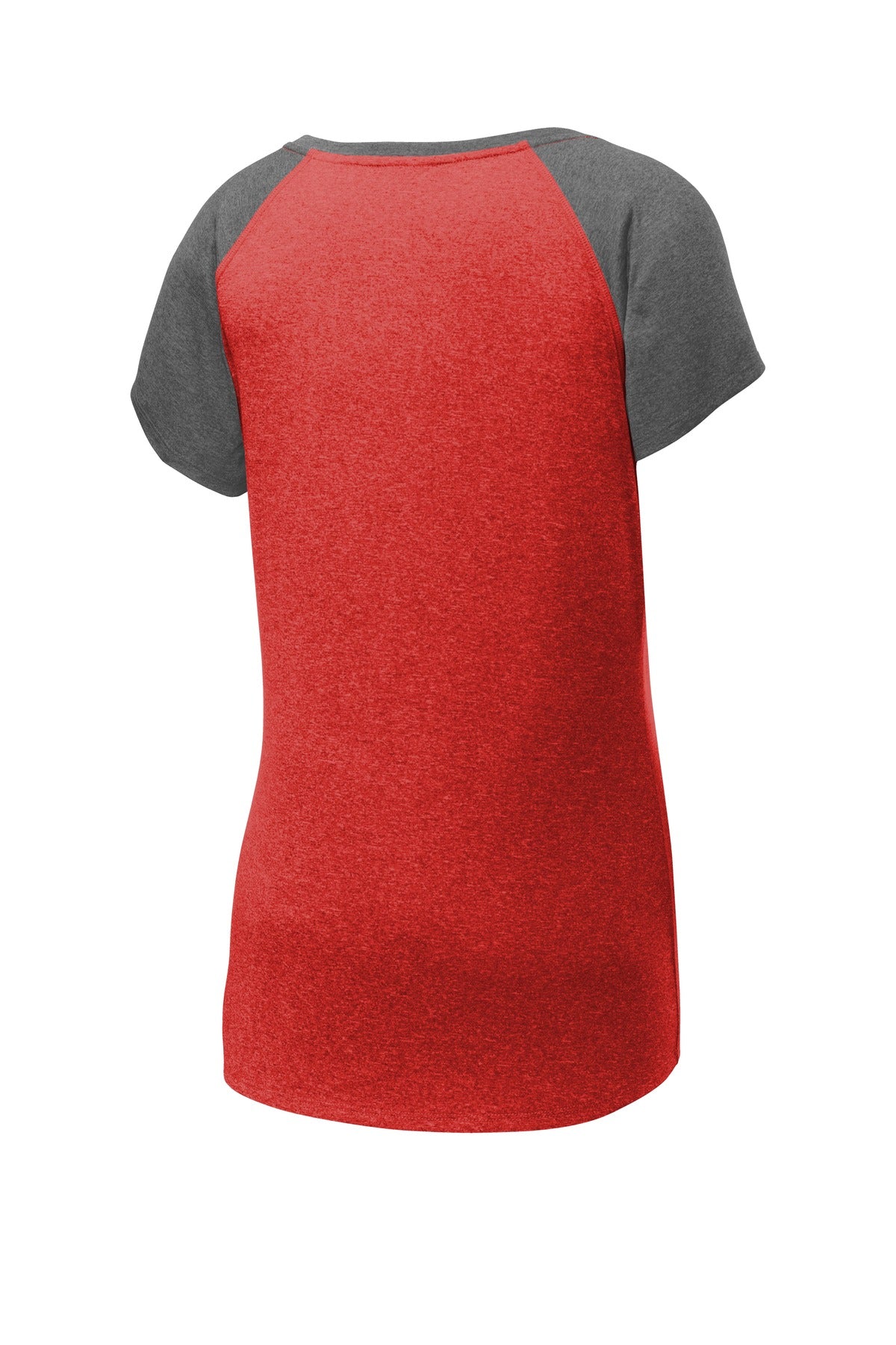 Sport-Tek Women's Heather-On-Heather Contender Scoop Neck Tee. LST362
