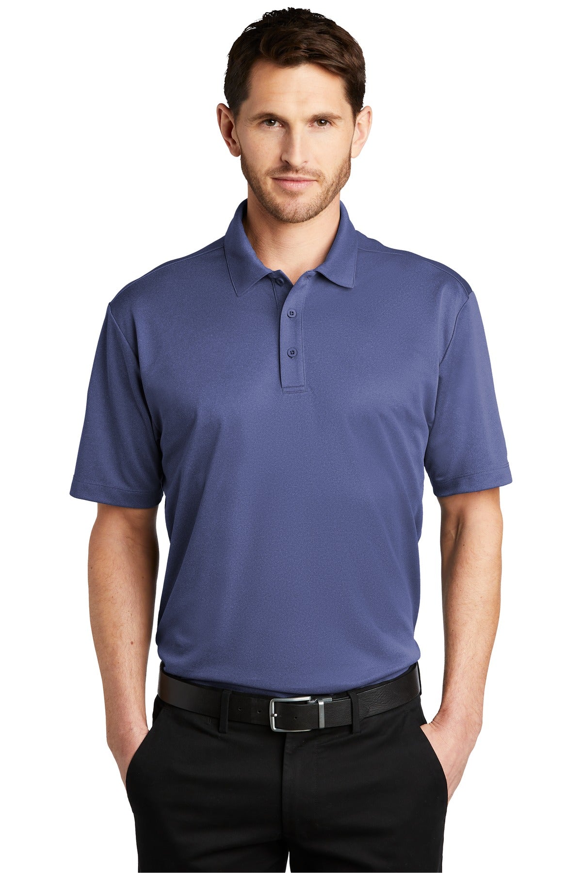 Port Authority Men's Heathered Silk Touch  Performance Polo. K542