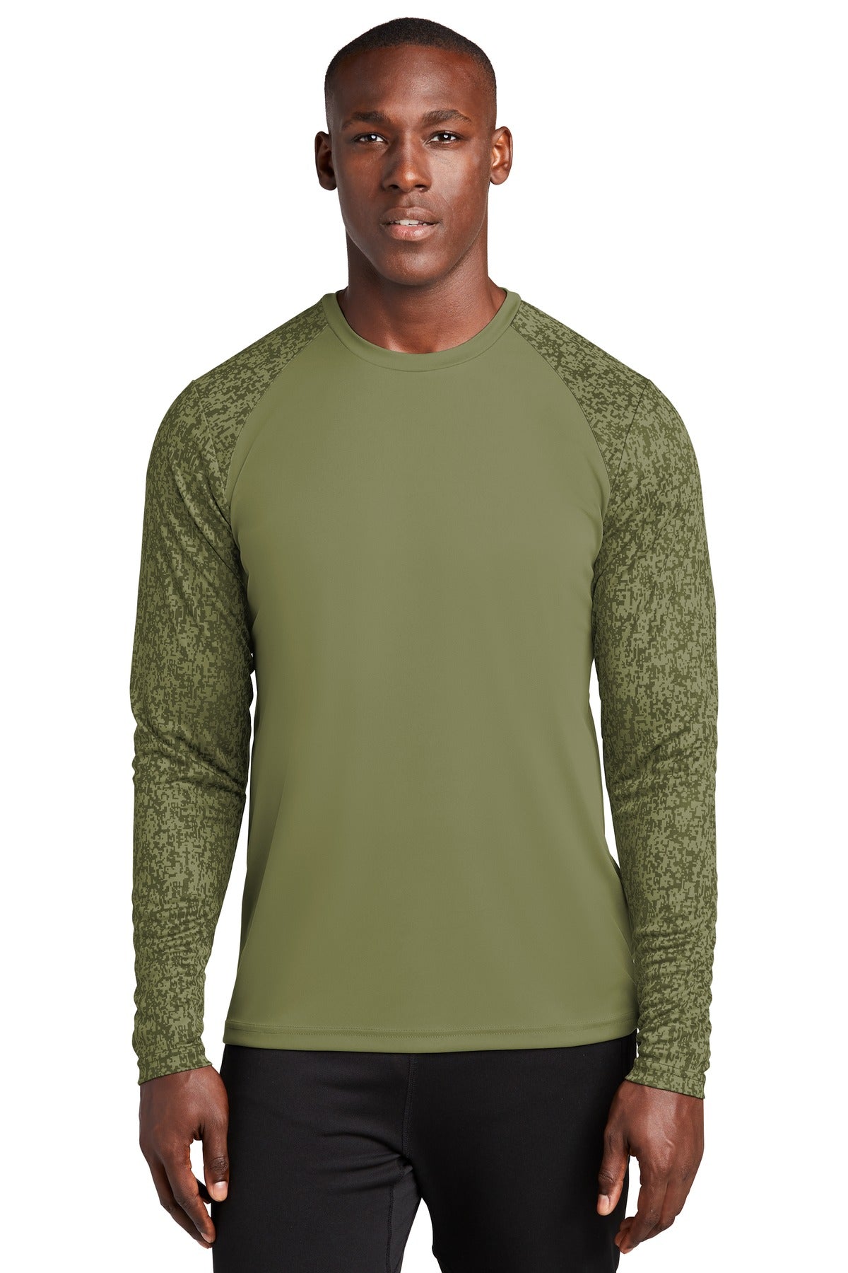Sport-Tek Men's Long Sleeve Digi Camo Tee