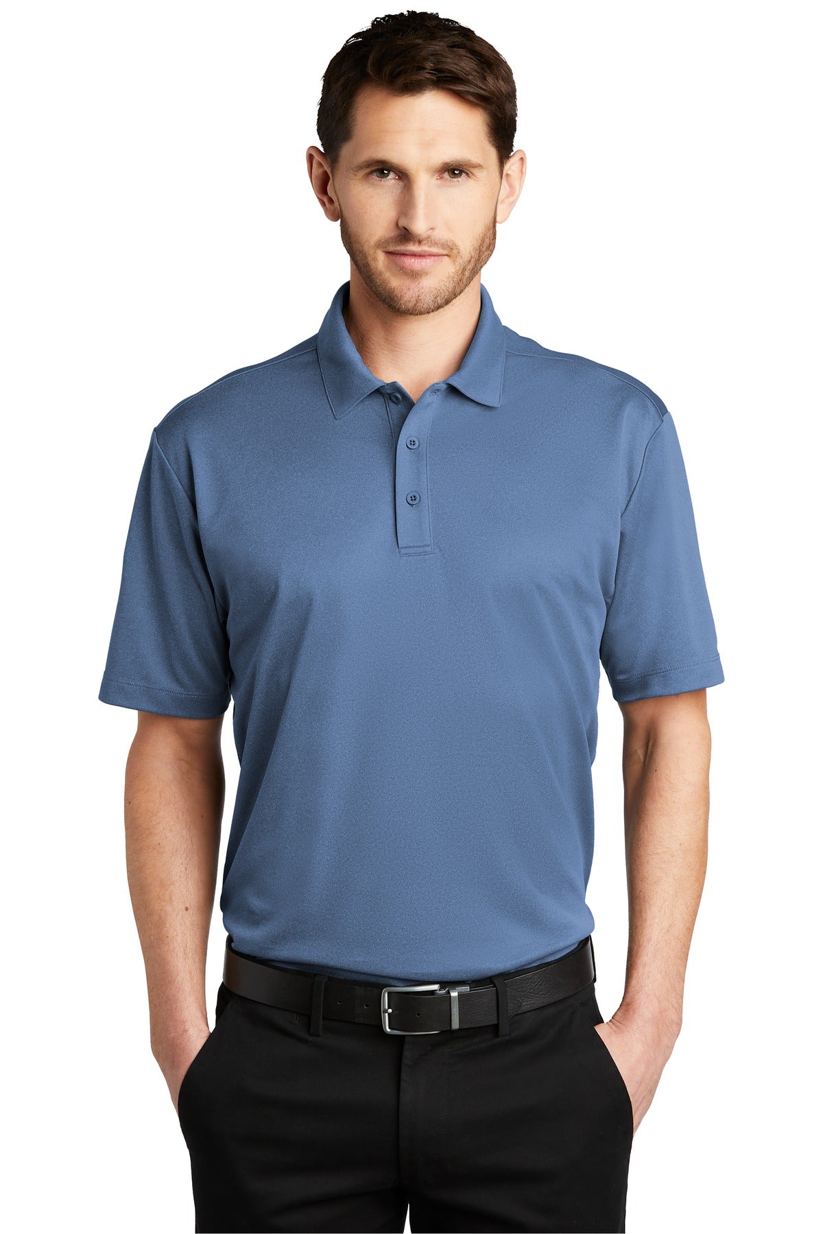 Port Authority Men's Heathered Silk Touch  Performance Polo. K542