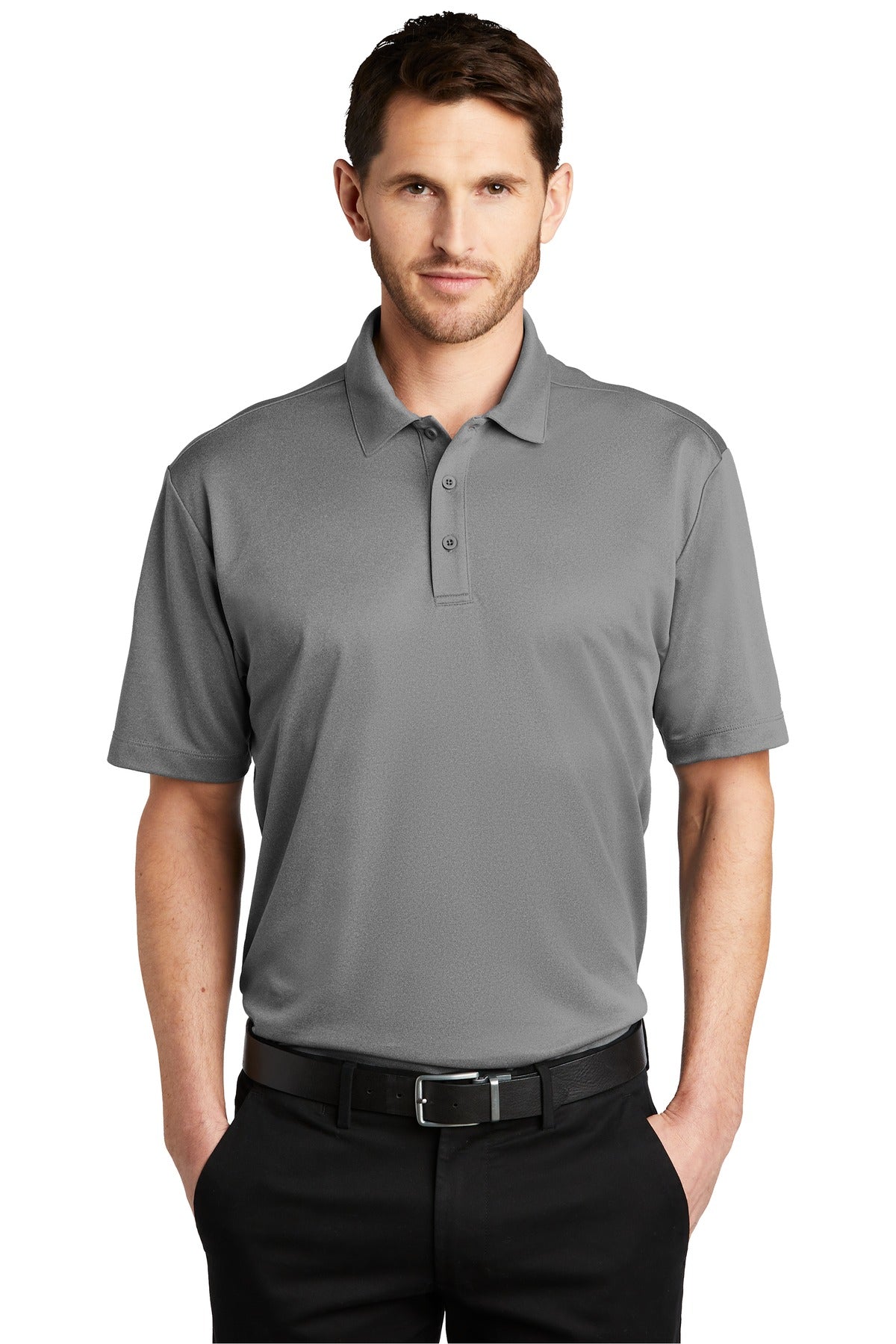Port Authority Men's Heathered Silk Touch  Performance Polo. K542