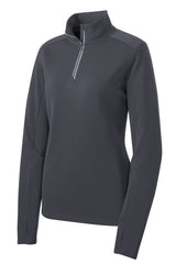 Sport-Tek Women's Sport-Wick Textured 1/4-Zip Pullover LST860