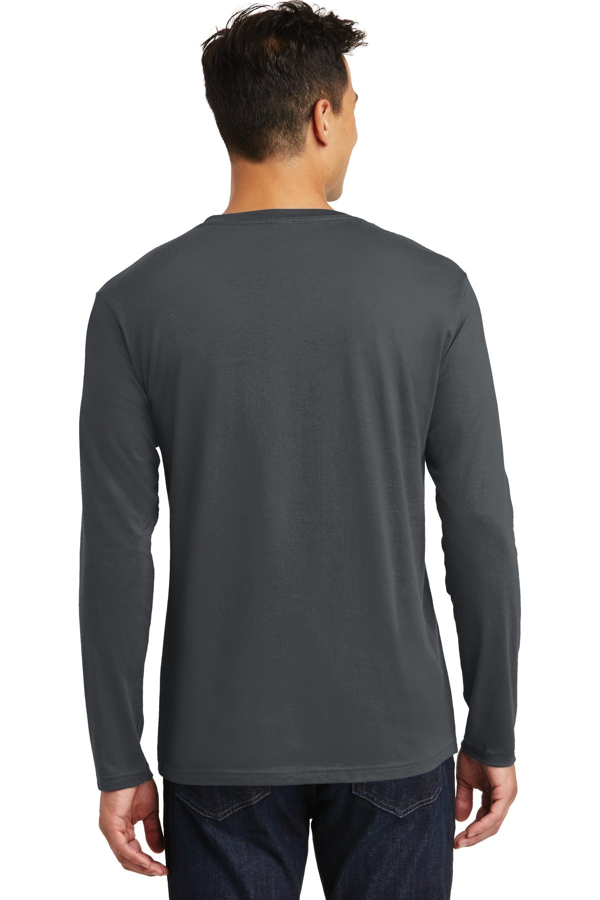 District Men's Perfect Weight Long Sleeve Tee. DT105 District