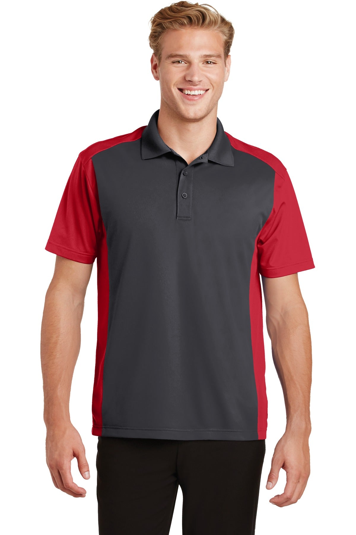 Sport-Tek Women's Colorblock Micropique Sport-Wick Polo. ST652