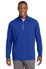 Sport-Tek Men's Sport-Wick Textured 1/4-Zip Pullover