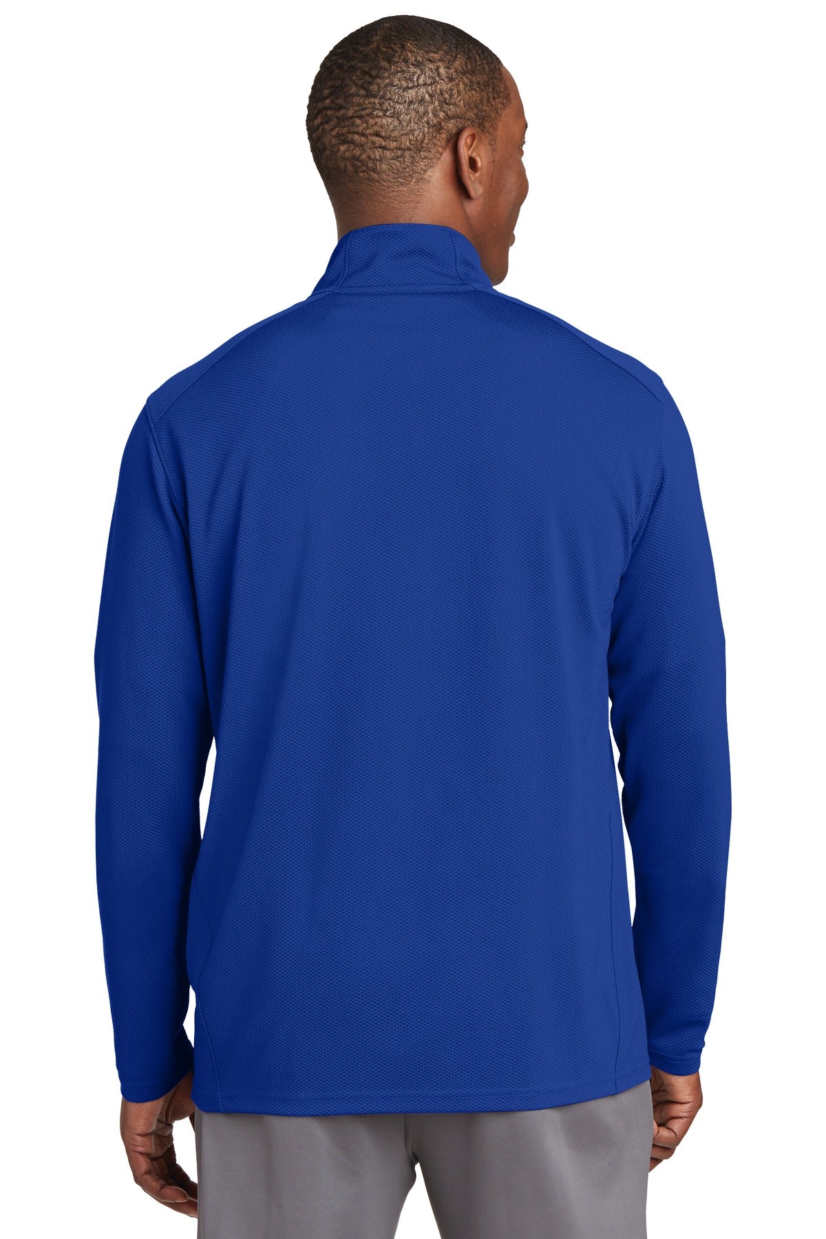 Sport-Tek Men's Sport-Wick Textured 1/4-Zip Pullover
