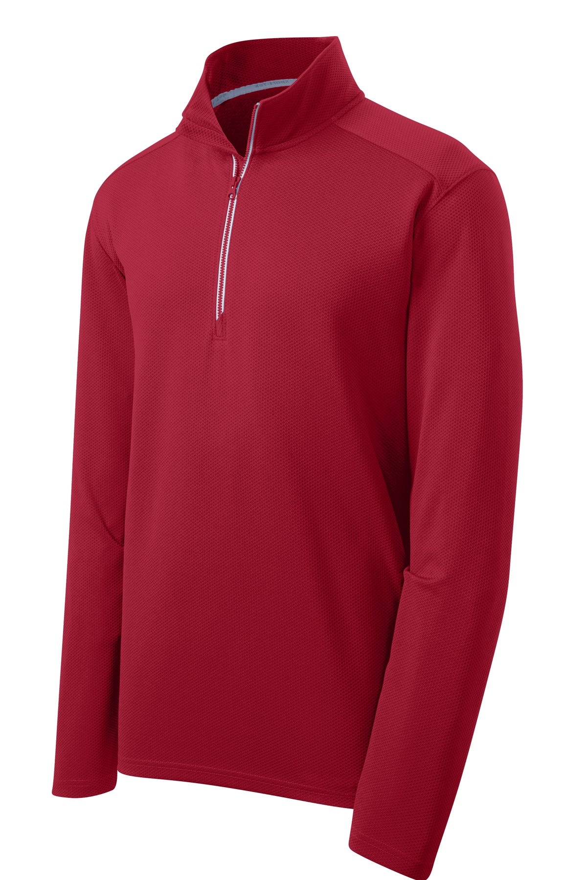Sport-Tek Men's Sport-Wick Textured 1/4-Zip Pullover