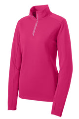 Sport-Tek Women's Sport-Wick Textured 1/4-Zip Pullover LST860