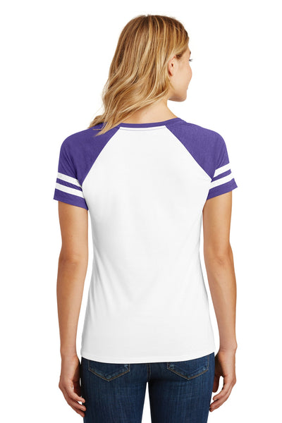 District  Women's Game V-Neck Tee. DM476