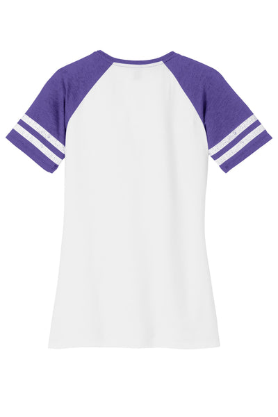 District  Women's Game V-Neck Tee. DM476