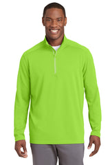 Sport-Tek Men's Sport-Wick Textured 1/4-Zip Pullover