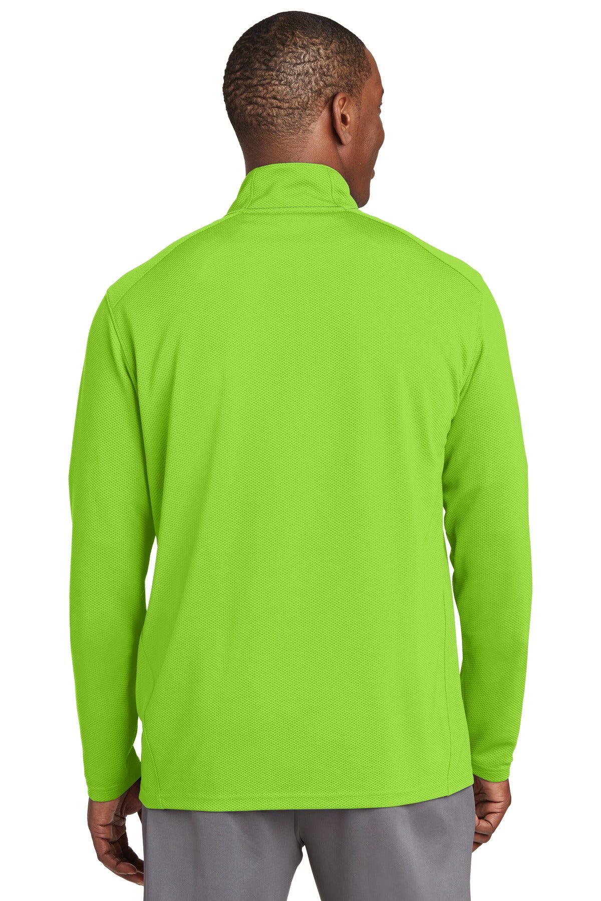 Sport-Tek Men's Sport-Wick Textured 1/4-Zip Pullover