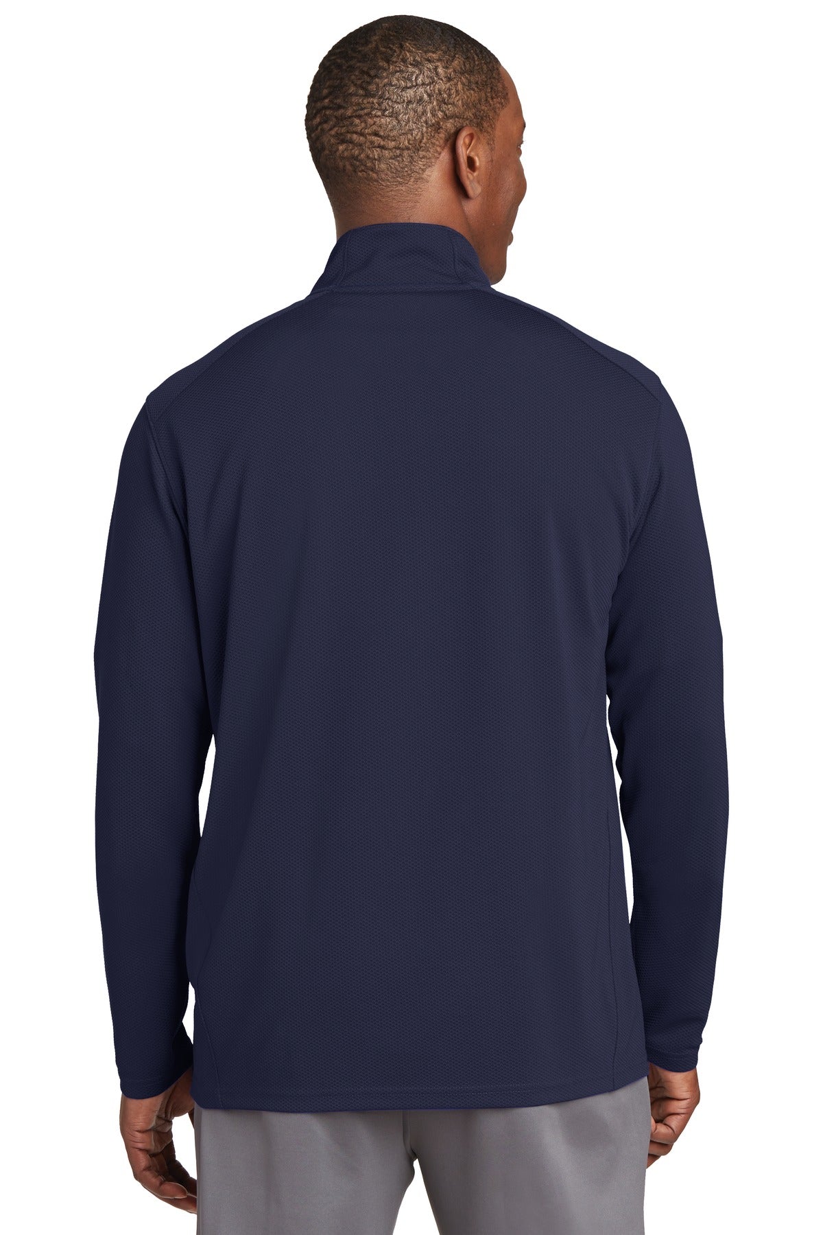 Sport-Tek Men's Sport-Wick Textured 1/4-Zip Pullover