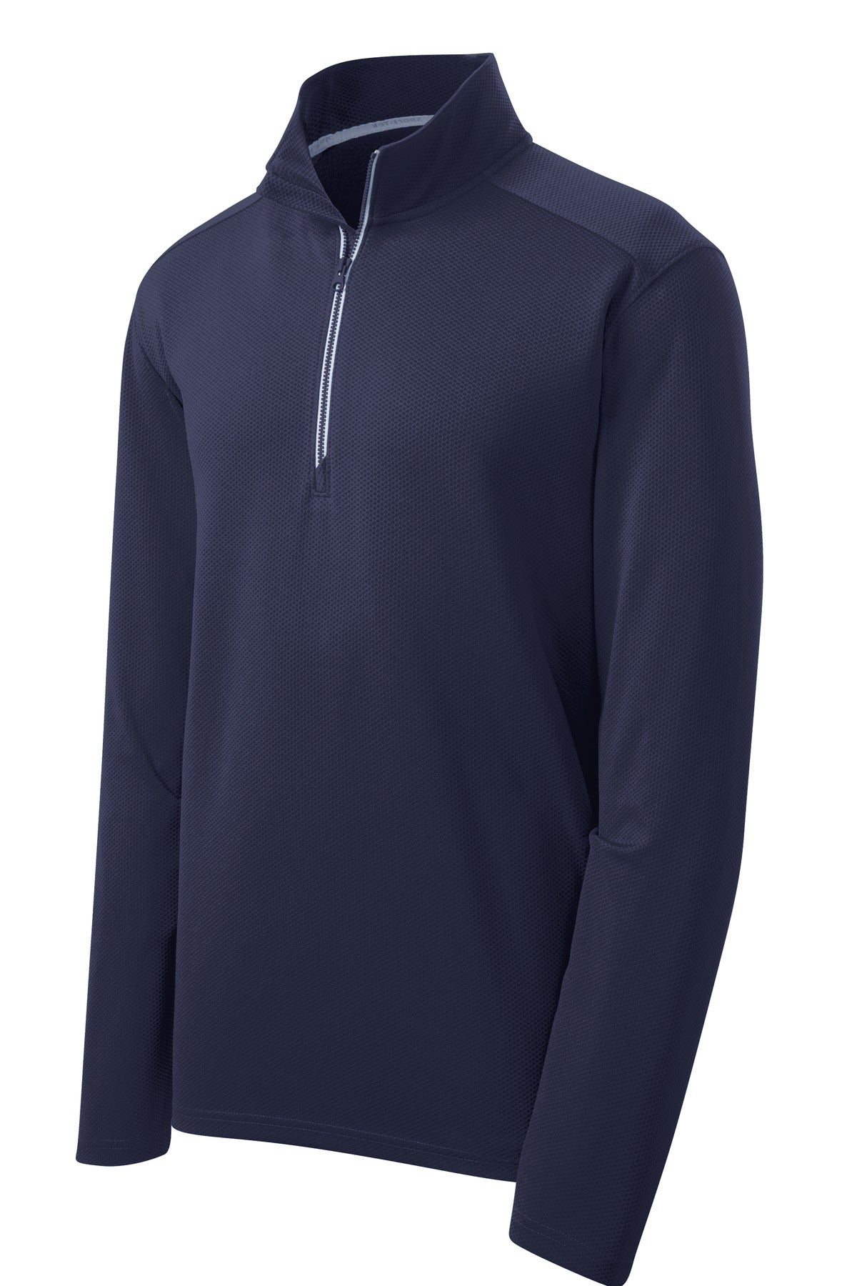 Sport-Tek Men's Sport-Wick Textured 1/4-Zip Pullover
