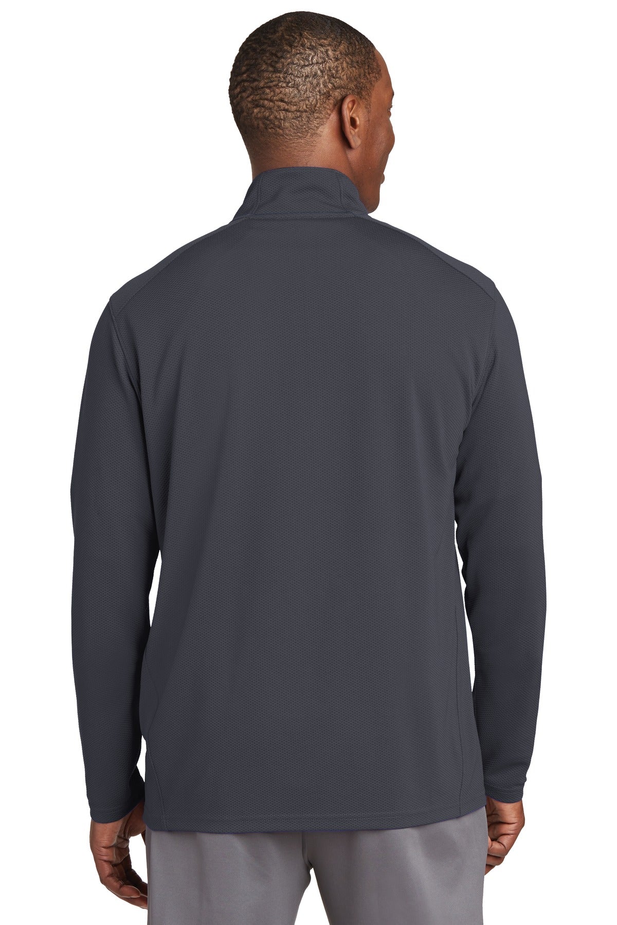 Sport-Tek Men's Sport-Wick Textured 1/4-Zip Pullover