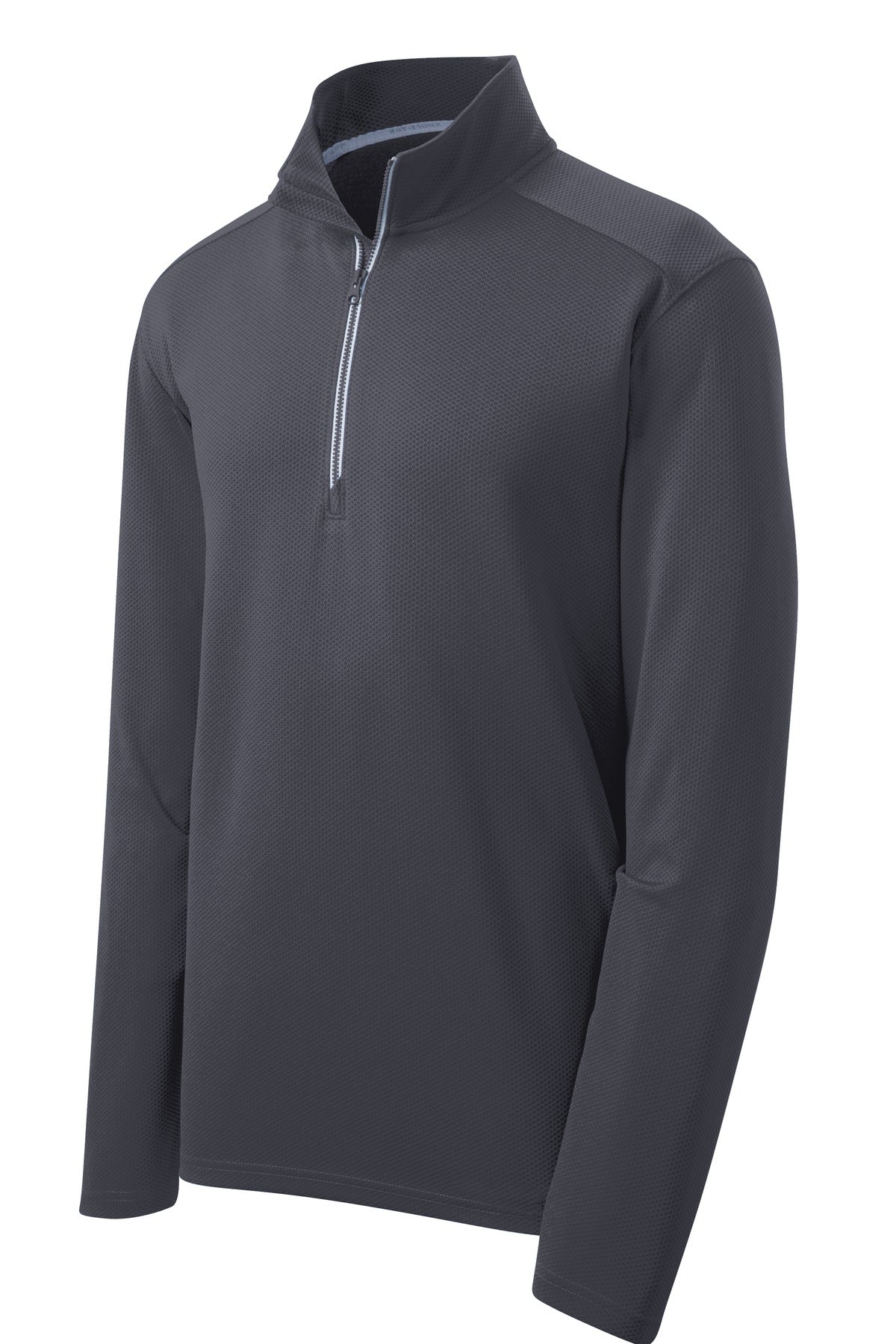 Sport-Tek Men's Sport-Wick Textured 1/4-Zip Pullover