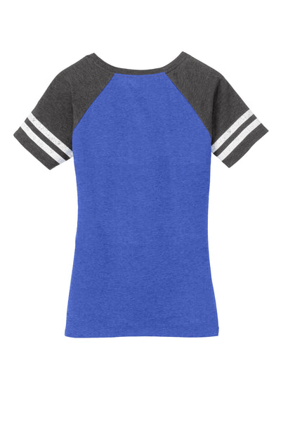 District  Women's Game V-Neck Tee. DM476