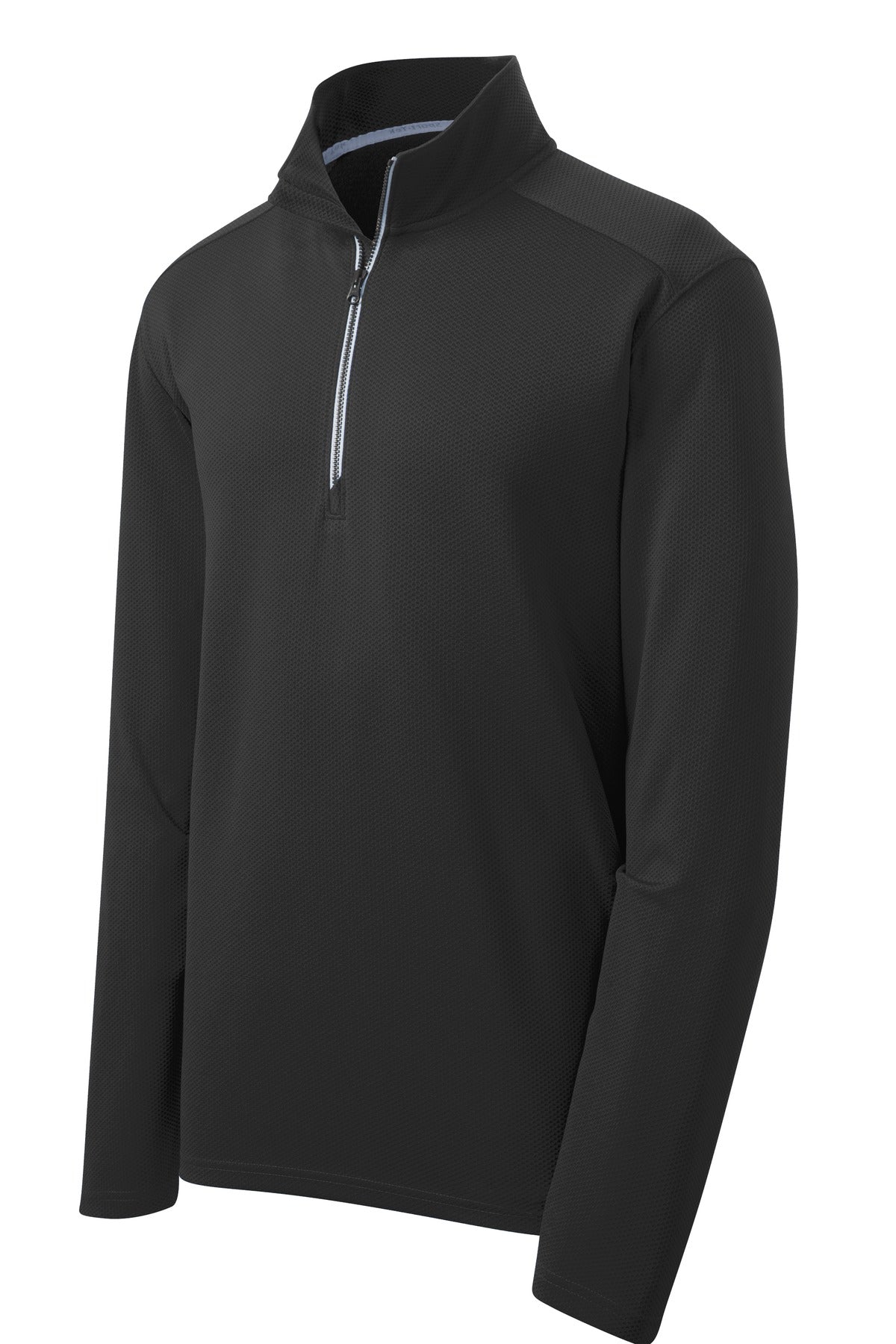 Sport-Tek Men's Sport-Wick Textured 1/4-Zip Pullover
