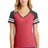 District Women's Game V-Neck Tee. DM476 District