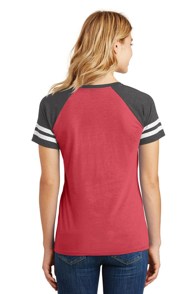 District  Women's Game V-Neck Tee. DM476